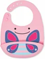 Силиконовый нагрудник Fold & Go Skip Hop Zoo Бабочка foto