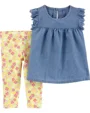 Carter's Set 2 piese Floral Bluzita si pantaloni foto