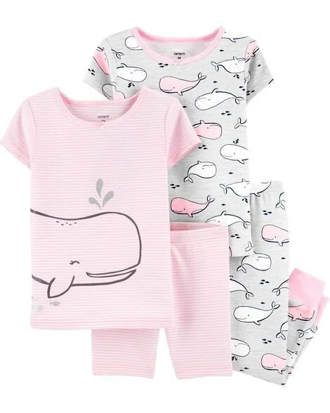 Carter's Set 2 pijamale Balena foto