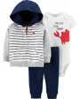 Carter's Set 3 piese Crab - hanorac, body si pantaloni foto