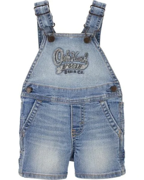 OshKosh Salopeta scurta din denim albastru prespalat