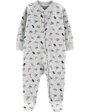 Carter's Pijama gri cu dinozauri foto