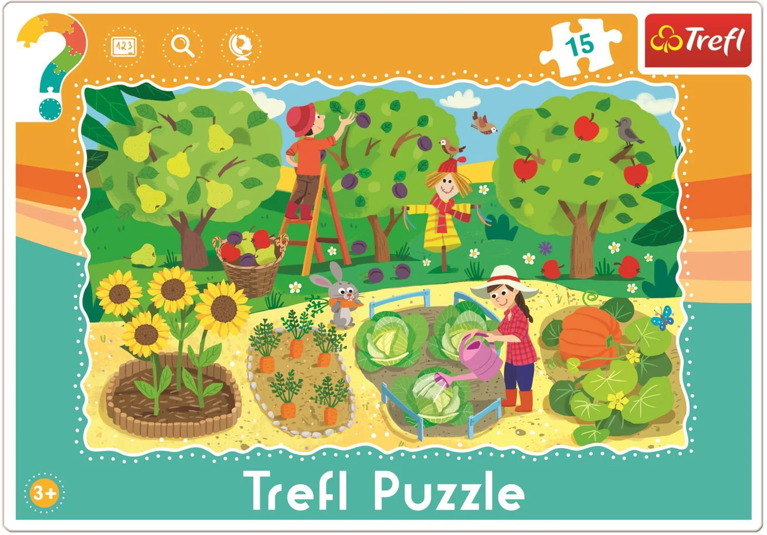Puzzle Trefl Frame Garden, 15 piese foto