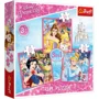 Puzzle Trefl 3 in 1 Disney, Lumea fermecatoare a printeselor (20, 36, 50 piese) foto