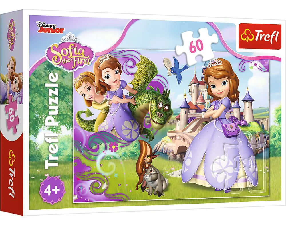 Puzzle Trefl Disney Princess Sofia's adventures, 60 piese foto