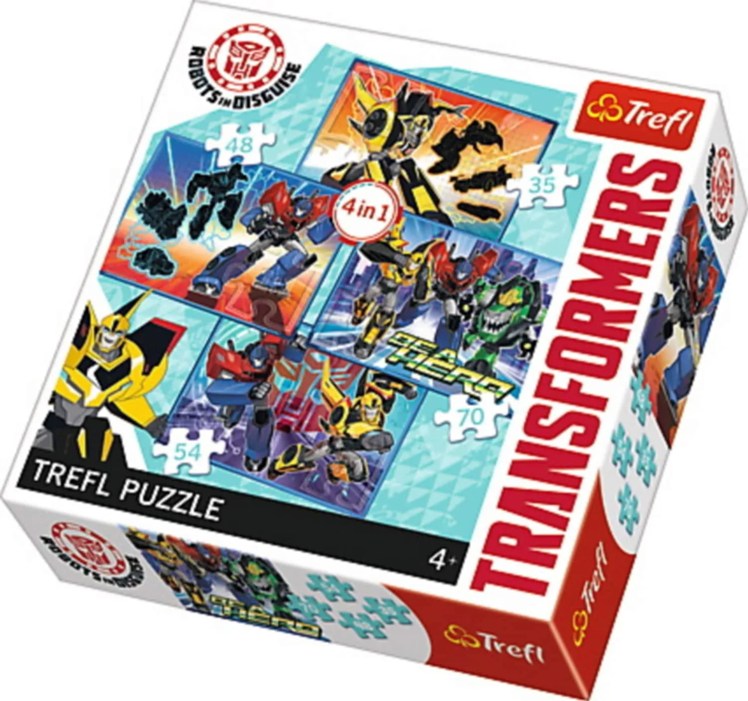 Puzzle Trefl Transformation time, 4 in 1 (35+48+54+70 piese) foto