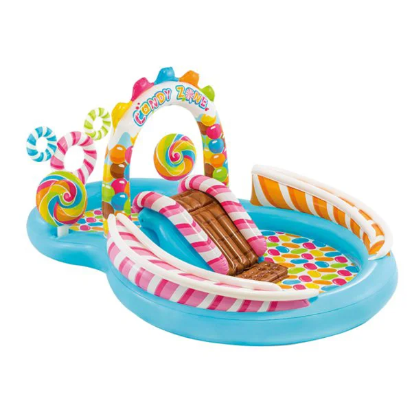 Centru de joaca Intex Candy cu tobogan 295x191x130 foto