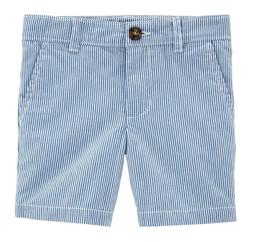 Carter's Pantaloni scurti Bleu cu dungi foto
