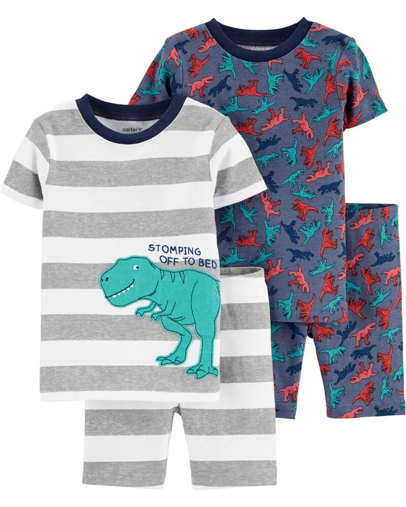 Carter's Set 2 pijamale Dino foto