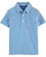 Carter's Tricou tip polo cu dungi albastre foto