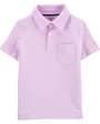Carter's Tricou tip polo cu dungi mov foto