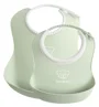 Set 2 bavete BabyBjorn Baby Feeding Set Powder Green