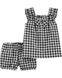 Carter's Set 2 piese Pantaloni scurti si top alb/negru