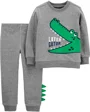 Carter's Set 2 piese Aligator - pantaloni & bluza foto