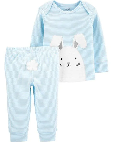 Carter's Set 2 piese Bluza si pantaloni Iepuras foto