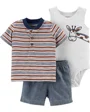 Carter's Set 3 piese Pantaloni scurti, tricou & body Girafa foto