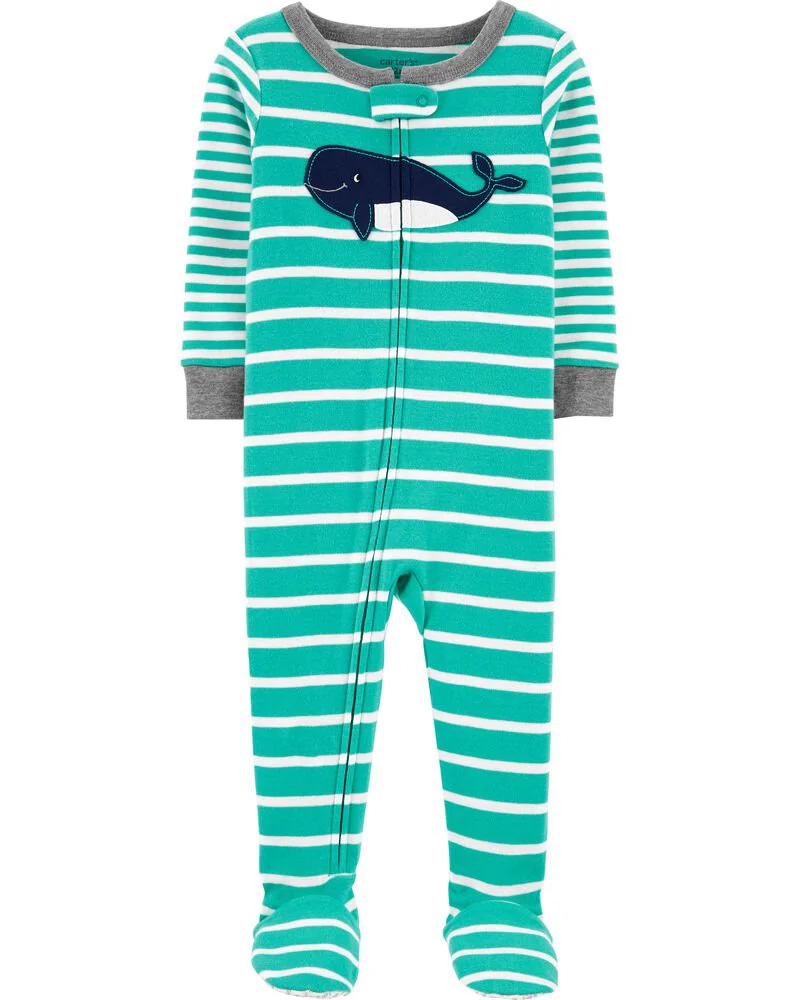Carter's Pijama albastra Balena foto
