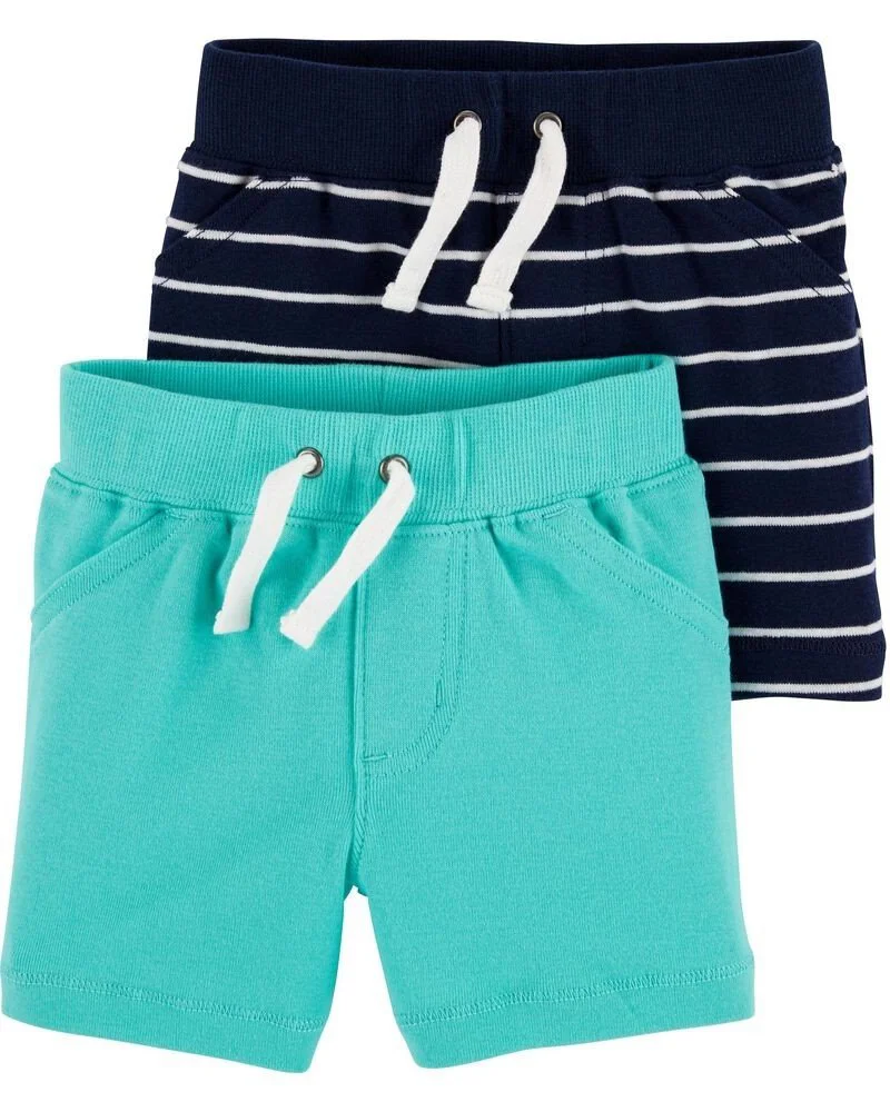 image for Carter's Set 2 piese Pantaloni scurti navy foto