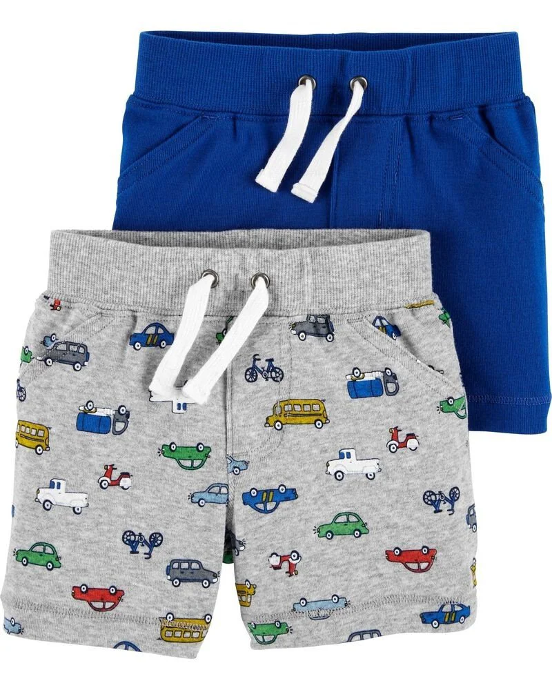 Carter's Set 2 piese Pantaloni scurti cu masinute foto