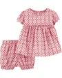 Carter's Set 2 piese Pantaloni scurti si top roz foto