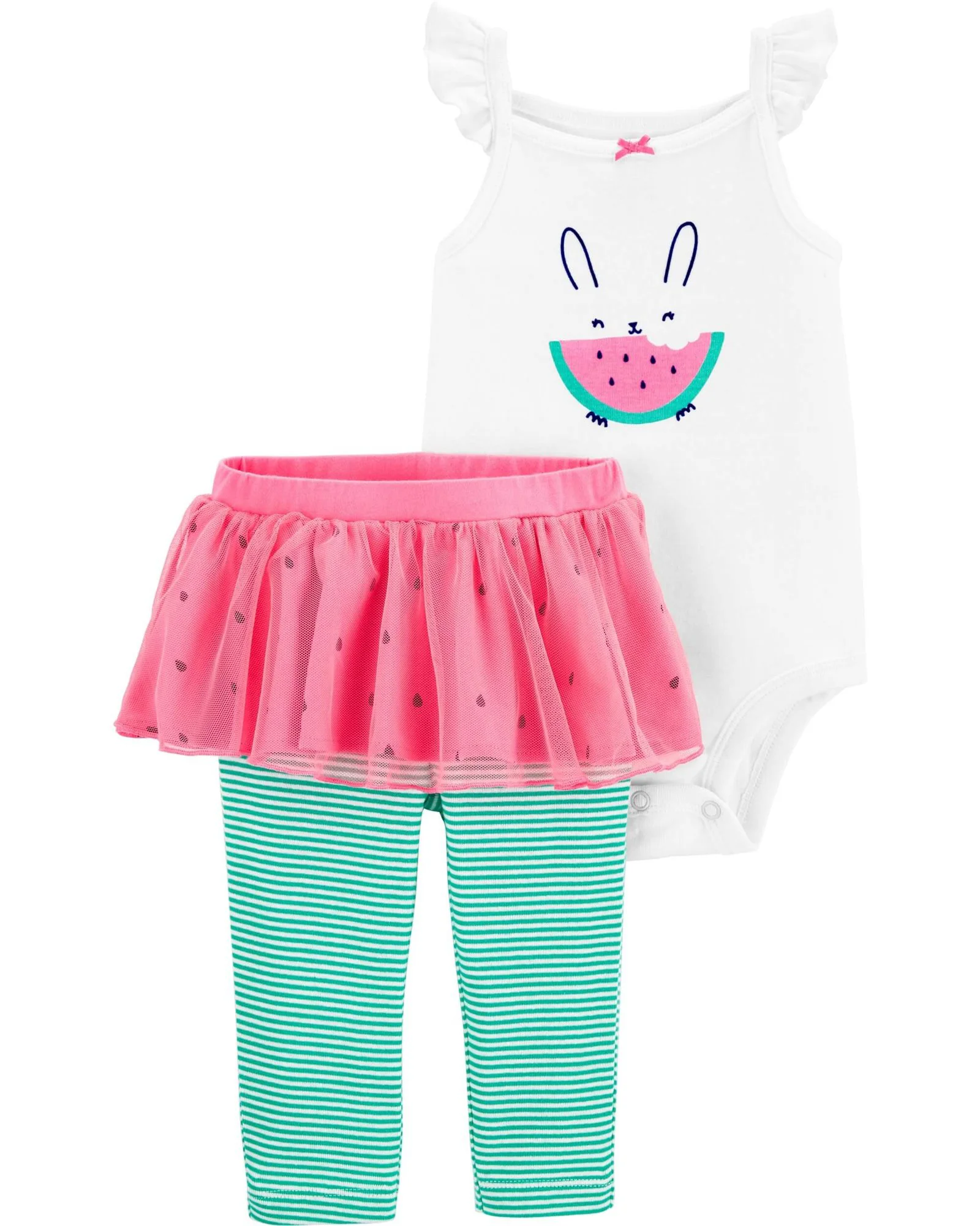 image for Carter's Set 2 piese Body & Colanti cu fustita tutu Pepene foto