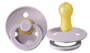 Suzeta rotunda BIBS Dusty Lilac din latex (0-6 luni) foto