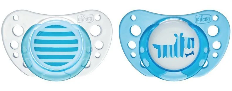 image for Пустышка латексная Chicco Physio Air Синяя (0-6 мес.), 2 шт. foto