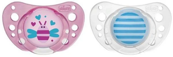 Suzeta din latex Chicco Physio Air Pink (16-36 luni), 2 buc.