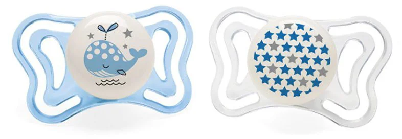image for Пустышки силиконовые Chicco Physio Light Glow (2-6 мес.), 2 шт. foto