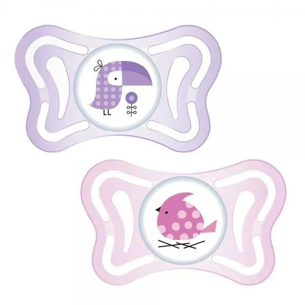 image for Пустышки силиконовые Chicco Physio Light Pink (2-6 мес.), 2 шт. foto