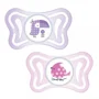 Пустышки силиконовые Chicco Physio Light Pink (2-6 мес.), 2 шт. foto