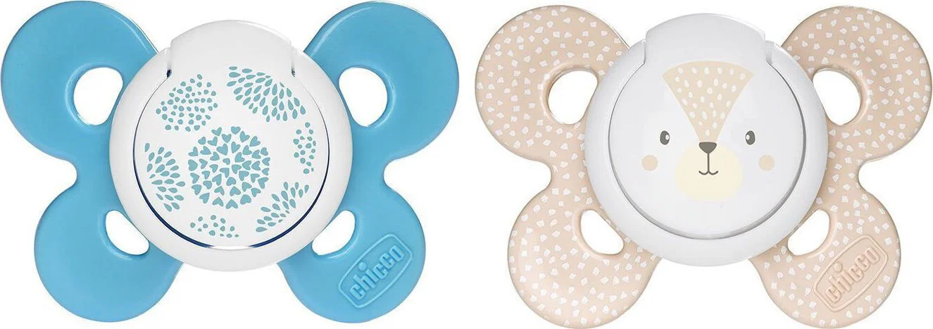 image for Пустышка силиконовая Chicco Physio Comfort Blue (6-16 мес.), 2 шт. foto