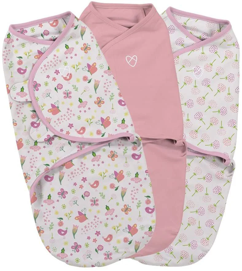 Sistem de infasare pentru bebelusi Summer Infant SwaddleMe Secret Garden (0-3 luni), 3 piese foto