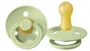 Suzeta rotunda BIBS Pistachio din latex (0-6 luni) foto