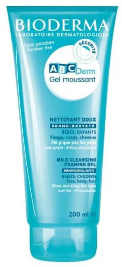 Мягкий очищающий гель для детей BIODERMA ABCDerm, 200 мл
