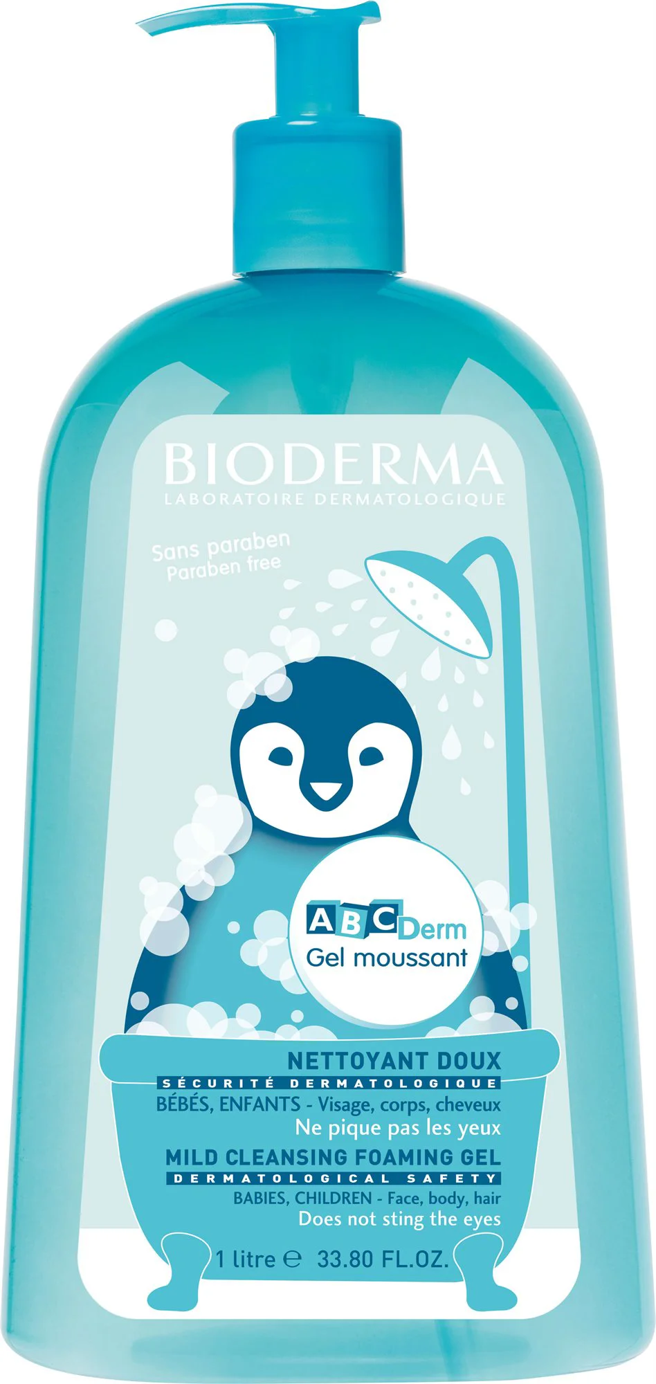Мягкий очищающий гель для детей BIODERMA ABCDerm, 1000 мл