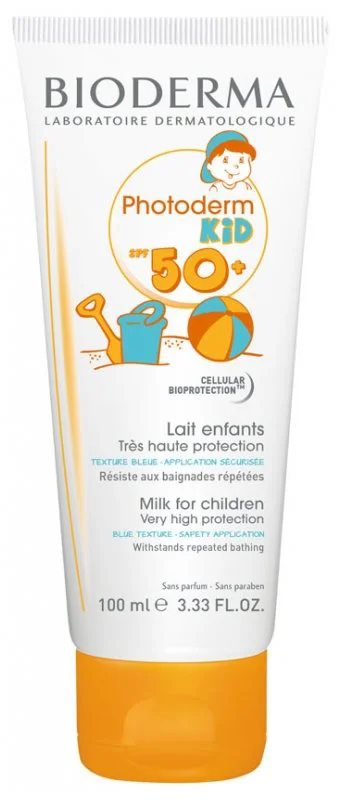 Lapte colorat protectie solara BIODERMA Photoderm Kid SPF 50+, 100 ml