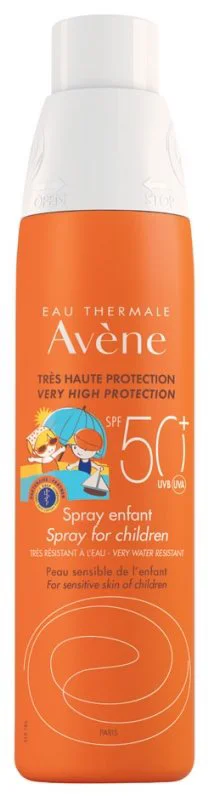 Солнцезащитный спрей для детей Avene SPF 50+, 200 мл