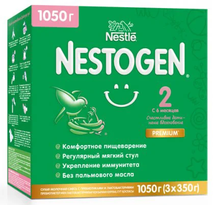 Детская молочная смесь Nestle Nestogen 2 Premium (6+ мес.), 1050 г foto