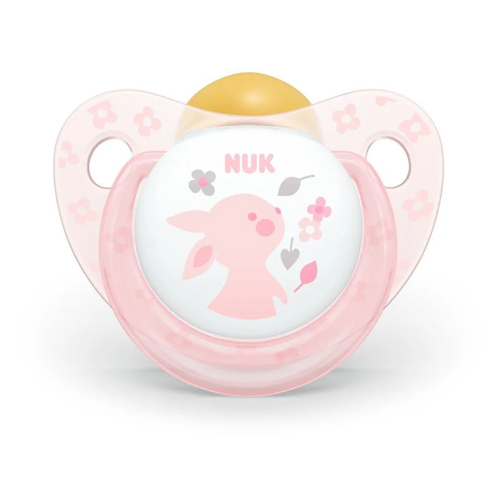 Suzeta NUK Baby Rose din latex in cutie (0-6 luni) foto