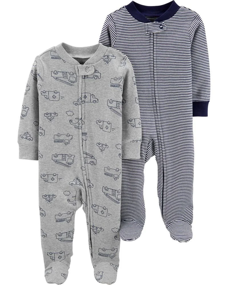 Carter's Set 2 piese Pijamale Masinute foto