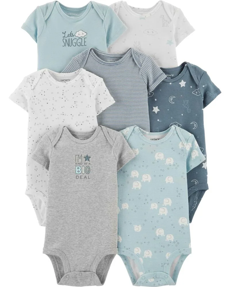 Carter's Set 7 piese body bebe Elefant foto