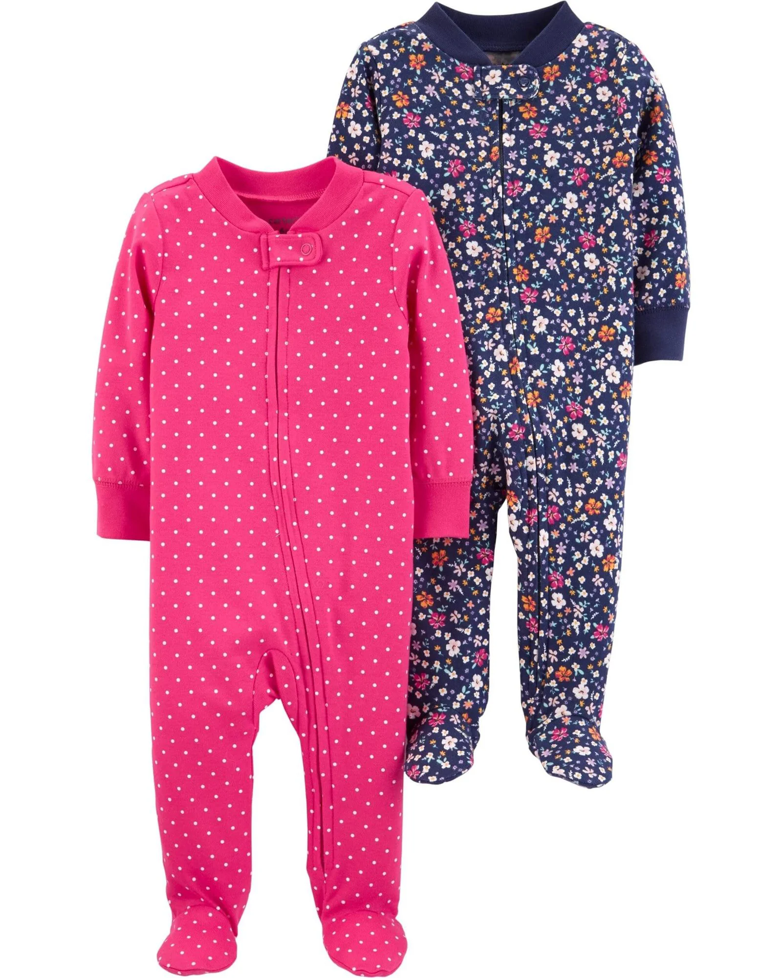 Carter's Set 2 piese Pijamale Buline si Flori foto