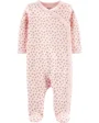 Carter's Pijama bebelus Roz cu inchidere laterala foto
