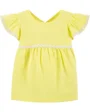Carter's Tricou galben cu floricele foto