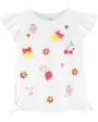 Carter's Tricou cu fructe si volanase la umeri foto