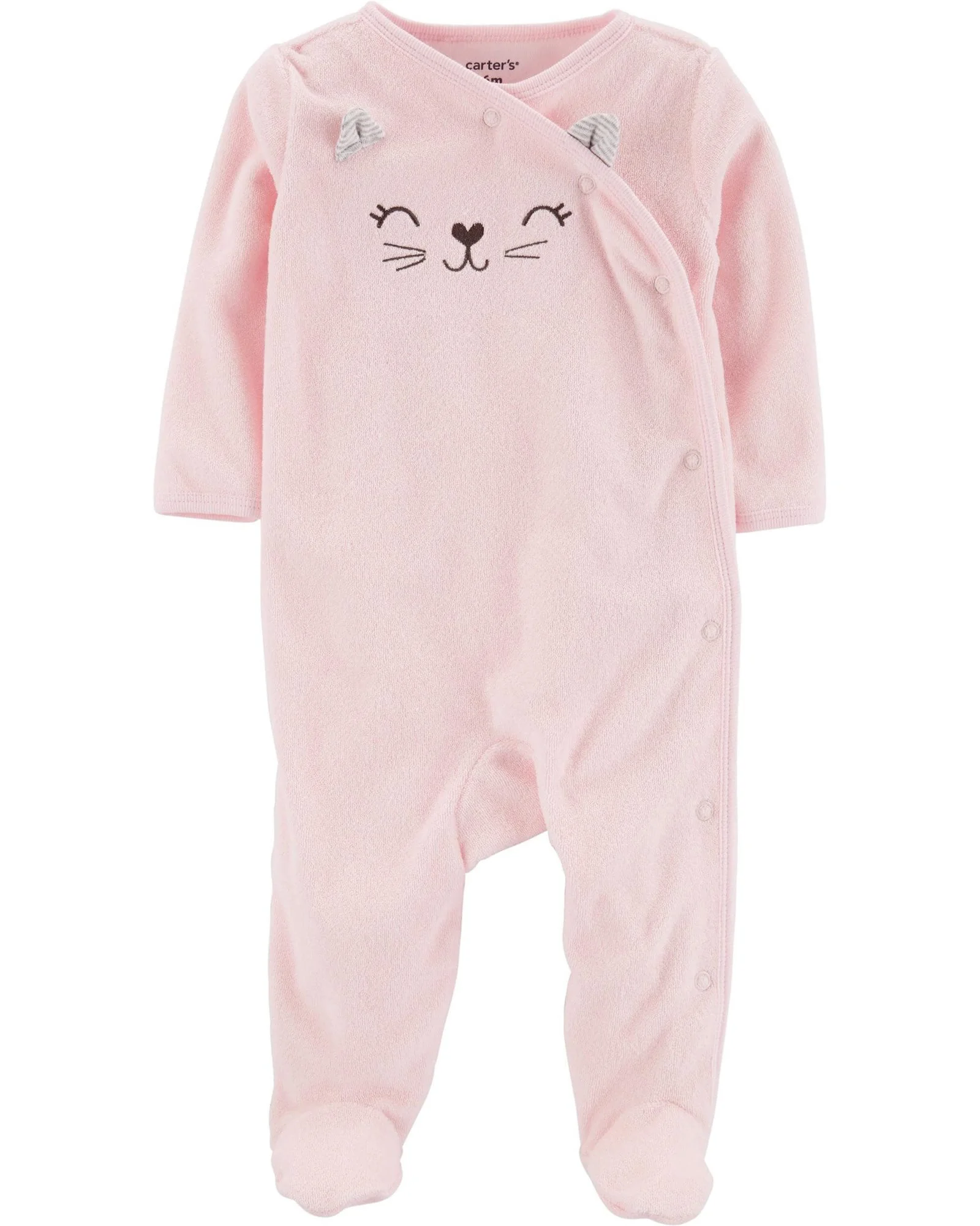 Carter's Pijama bebelus Pisica cu inchidere laterala foto