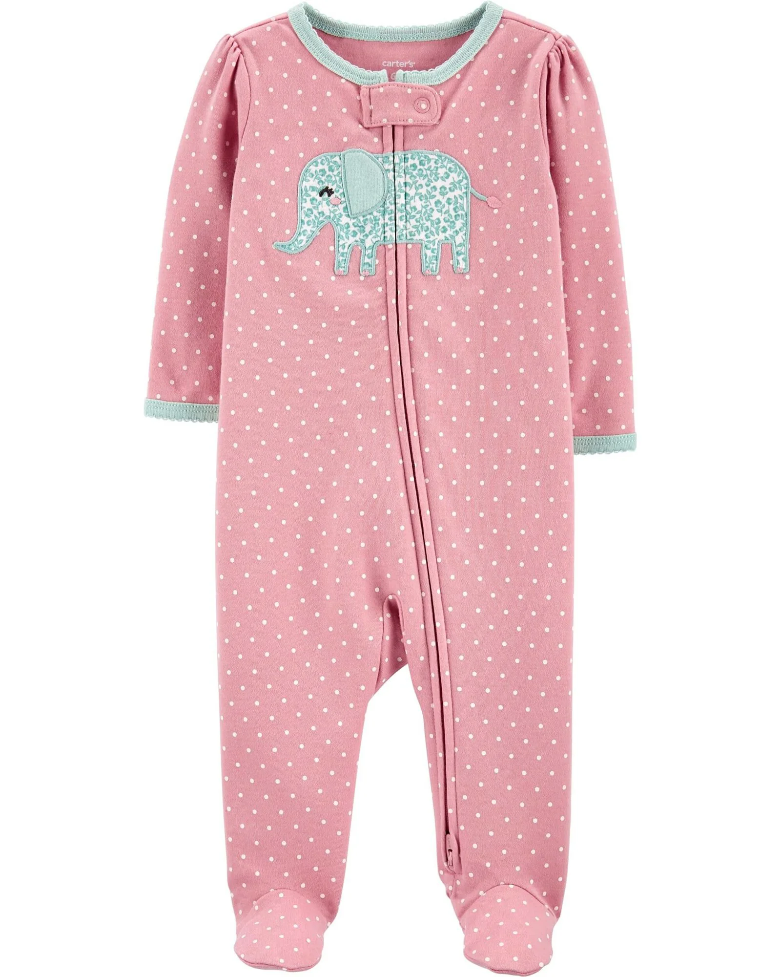 Carter's Pijama cu fermoar reversibil Elefantel foto