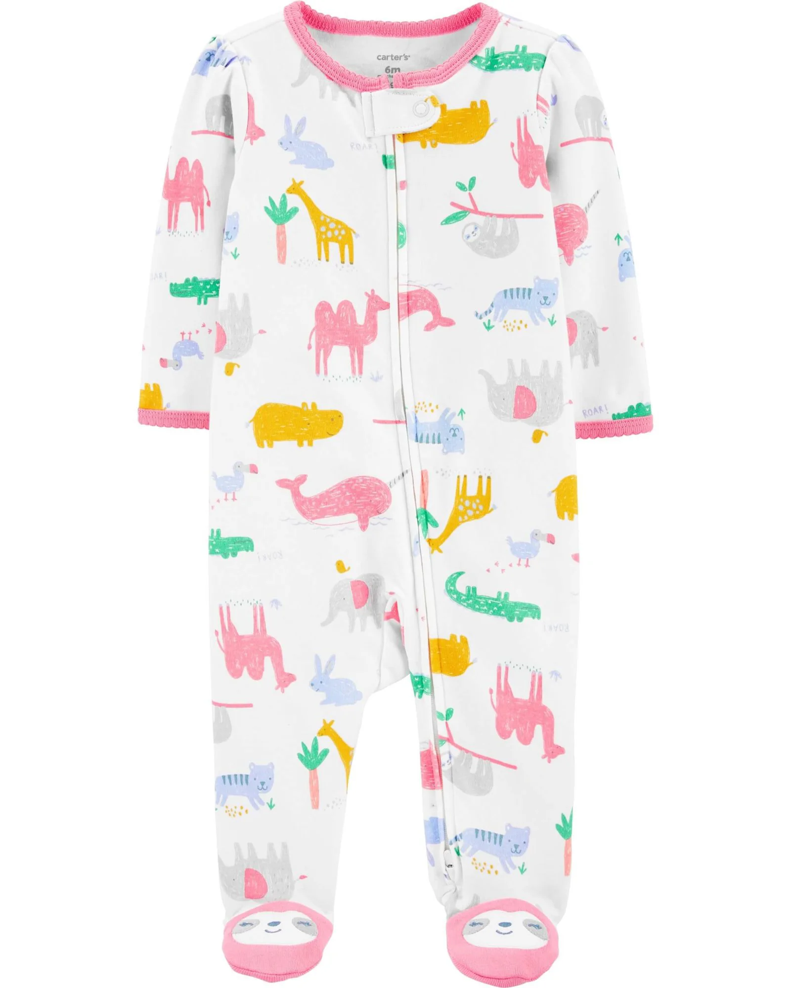 Carter's Pijama cu fermoar reversibil Safari foto