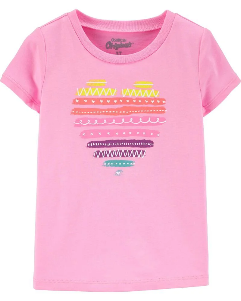 Oshkosh Tricou roz cu inimioara